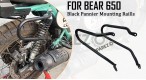 Fit For Royal Enfield Bear 650 Pannier Mounting Rails Black - SPAREZO
